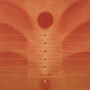 Abstract mixed media painting titled 'Udaan', 24x24 inches, by artist Hanumanth Devulapalli on Canvas