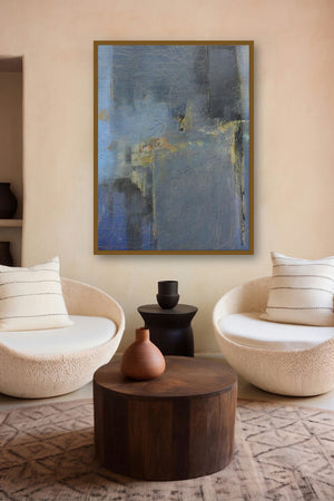 Unnamed (Serene Reflections) by artist Dilip Mali displayed in a Modern gallery