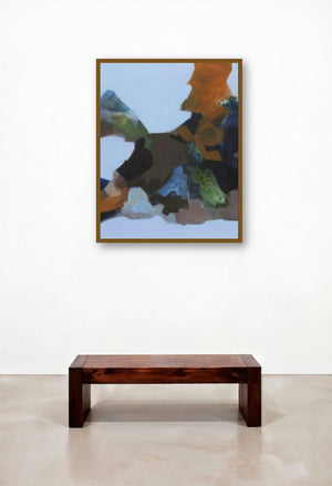 Untitled (Earth and Sky) by artist Ravindra Parkhi displayed in a Art Deco Study