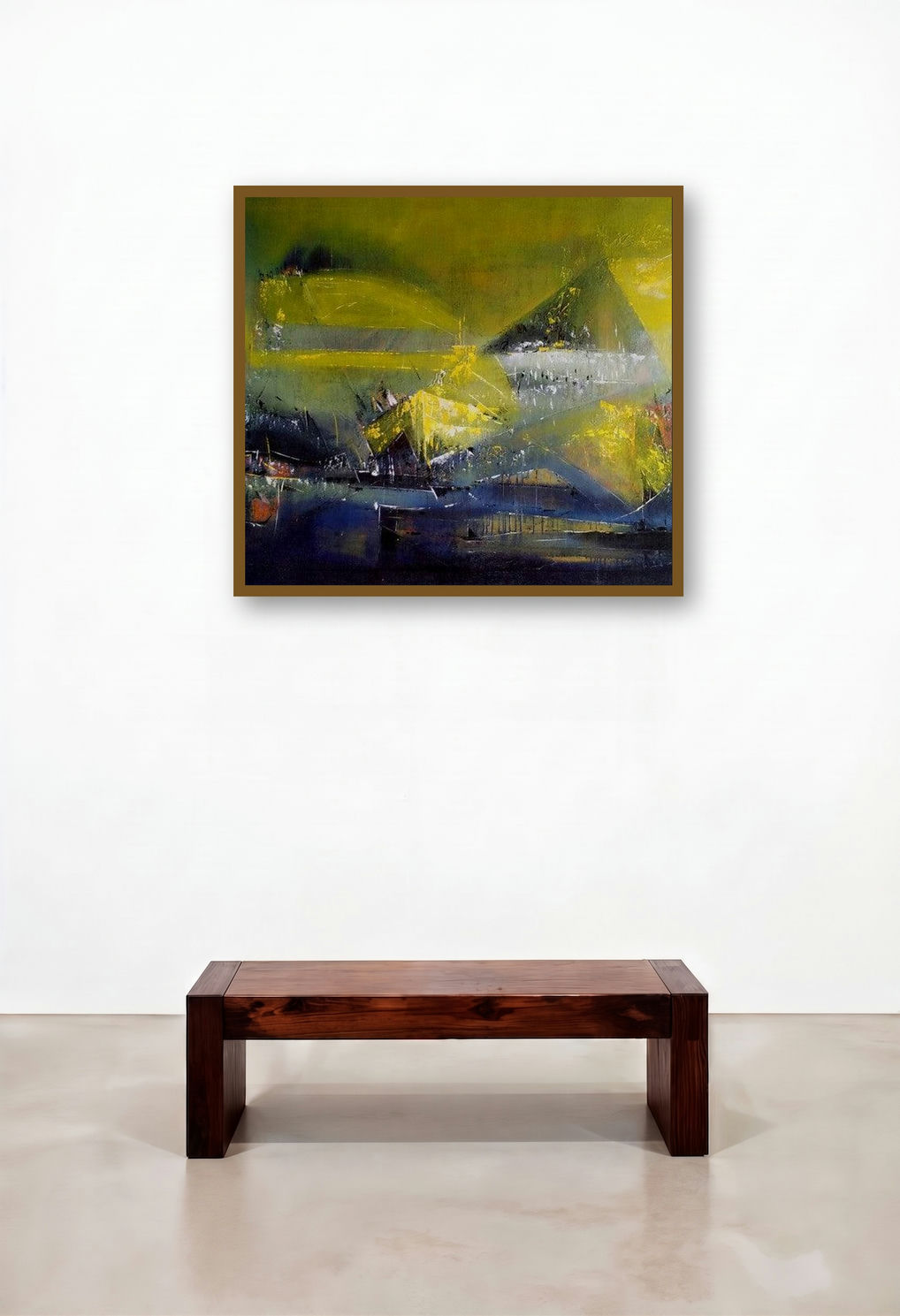 Untitle (Abstract Landscape in Yellow and Blue)