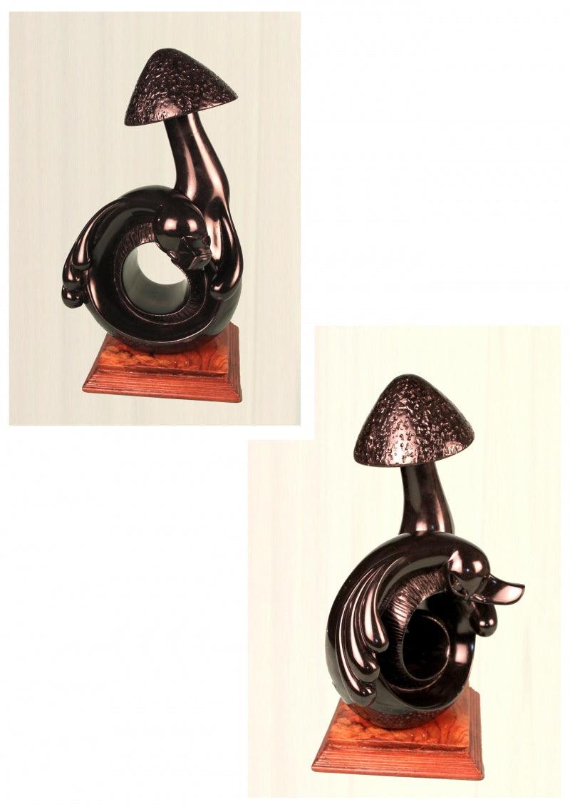 Abstract sculpture titled 'Untitled 1', 15x8x6 inches, by artist Sultan Alam on Fiber