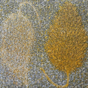 Abstract oil painting titled 'Untitled 1', 24x24 inches, by artist Suraj Lohar on Canvas