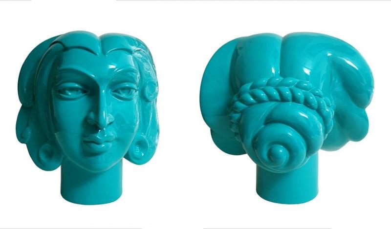 Figurative Paint sculpture titled 'Untitled 1', 14x14x16 inches, by artist Dvs Krishna on Paint on Fiberglass