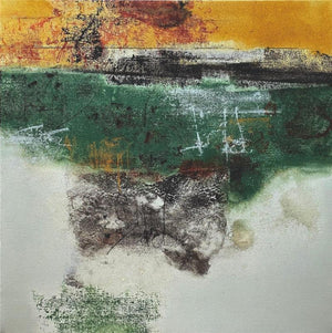 Abstract acrylic painting titled 'Untitled 1', 36x36 inches, by artist Shilpa Nikam on Canvas