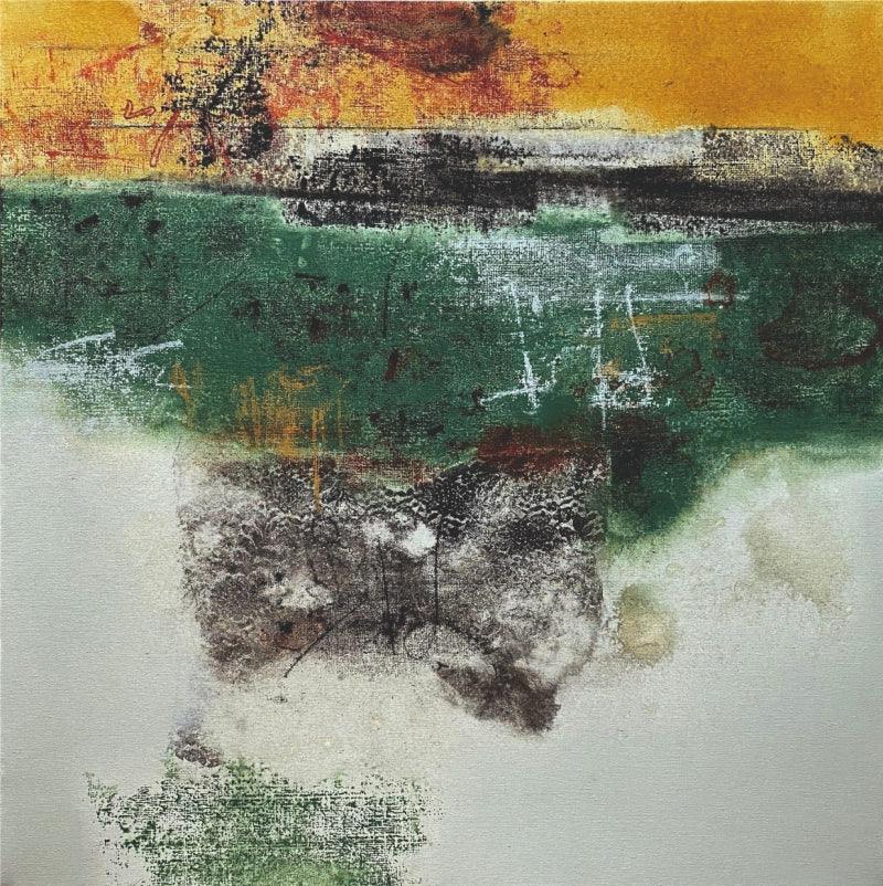 Abstract acrylic painting titled 'Untitled 1', 36x36 inches, by artist Shilpa Nikam on Canvas