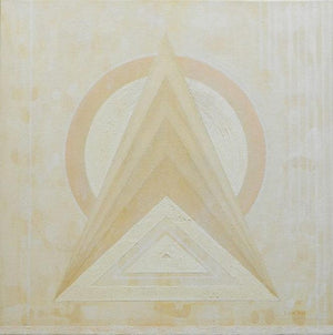 Abstract acrylic painting titled 'Untitled 1', 24x24 inches, by artist Dipa Das on Canvas