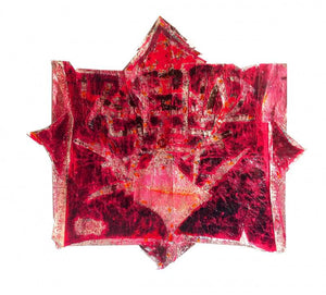 Abstract mixed media painting titled 'Untitled 1', 36x36 inches, by artist Sanjay Sawant on Mountboard