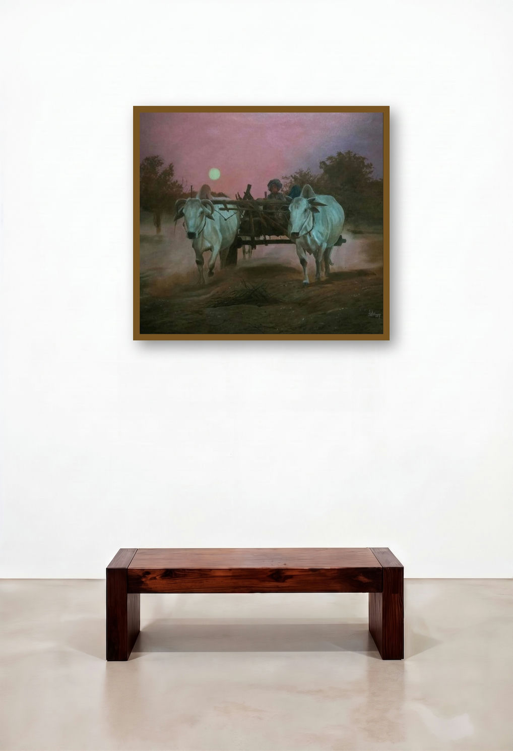 Untitled 1 by artist Lisha N T displayed in a Minimalist Foyer