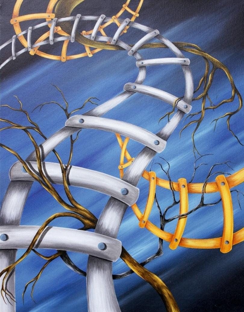 contemporary acrylic painting titled 'Untitled 1', 30x24 inches, by artist Vanchha Dixit on Canvas