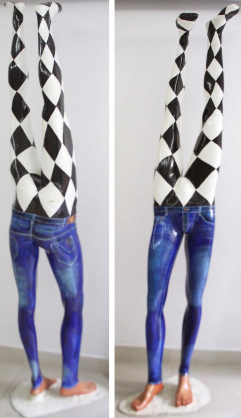 contemporary sculpture titled 'Untitled 1', 86x24x24 inches, by artist Raghavendar Angali on Fiberglass