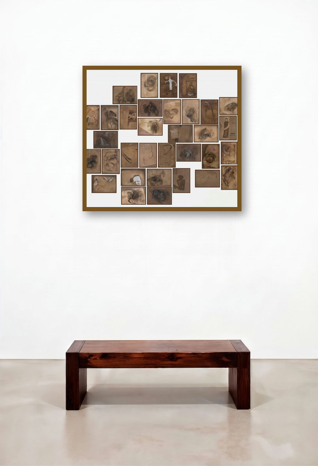 Untitled 1 by artist Susmita Chowdhury displayed in a Traditional Foyer