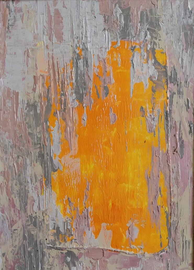 Abstract acrylic painting titled 'Untitled 1', 8x6 inches, by artist Deepashri Sakat on Paper