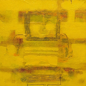 Abstract acrylic painting titled 'Untitled 1', 12x12 inches, by artist Prasad Mane on Canvas