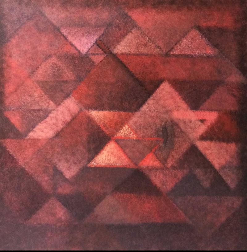 Abstract acrylic painting titled 'Untitled 1', 36x36 inches, by artist Mansi Palshikar on Canvas