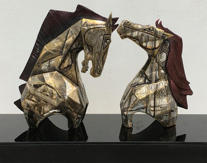 Animals sculpture titled 'Untitled 1', 13x24x9 inches, by artist Dinkar Jadhav on Fiberglass