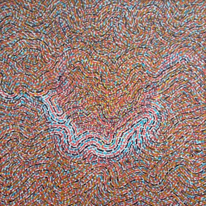 Abstract oil painting titled 'Untitled 1', 18x18 inches, by artist Amit Kshirsagar on Canvas