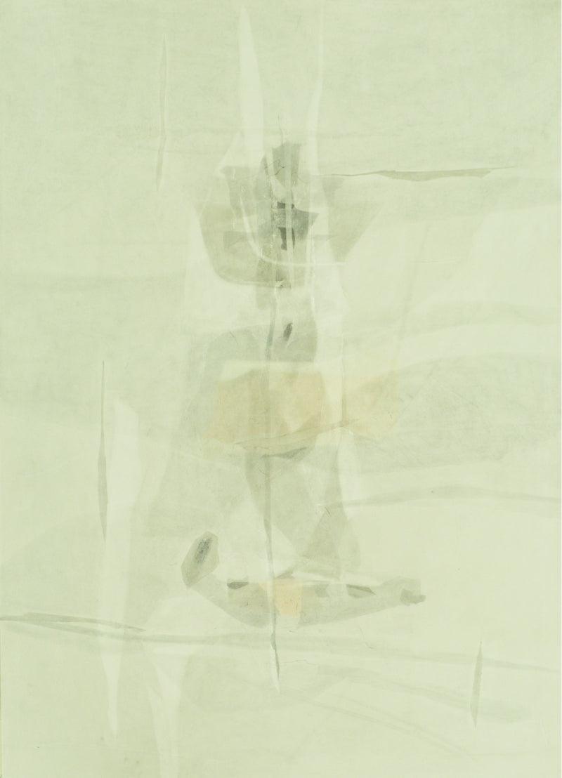 Abstract soft pastel drawing titled 'Untitled 1', 40x30 inches, by artist Jyotiprakash Sethy on Mount Paper