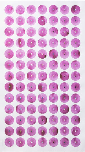 Abstract watercolor painting titled 'Untitled 1', 28x48 inches, by artist Madan Meena on Paper