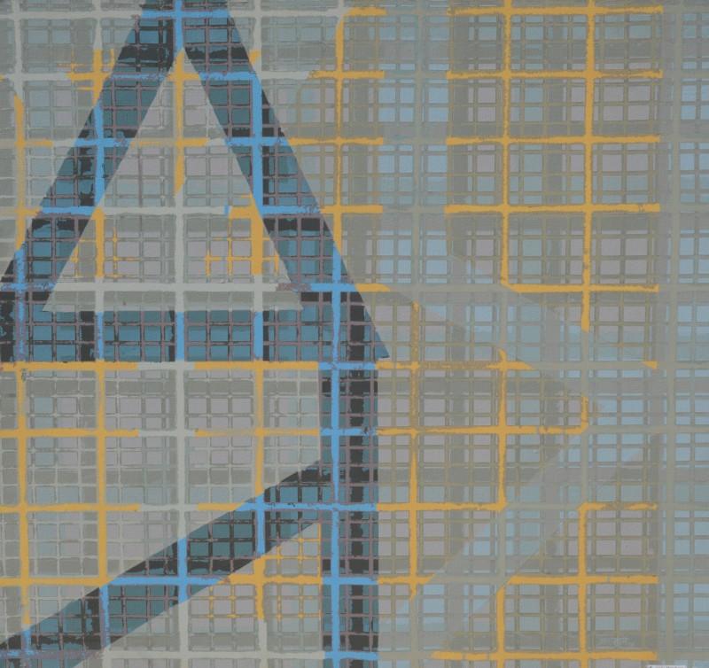 Abstract acrylic painting titled 'Untitled 1', 36x36 inches, by artist Prashant Anasane on Canvas