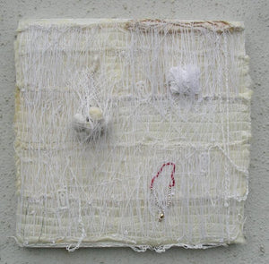 contemporary mixed media titled 'Untitled 1', 18x18 inches, by artist Smriti Dixit on Canvas
