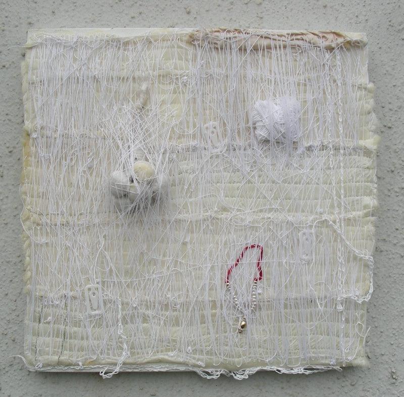 contemporary mixed media titled 'Untitled 1', 18x18 inches, by artist Smriti Dixit on Canvas