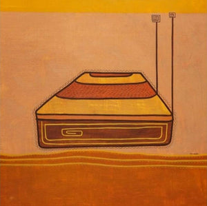 contemporary acrylic painting titled 'Untitled 1', 36x36 inches, by artist Snehal Ekbote on Canvas