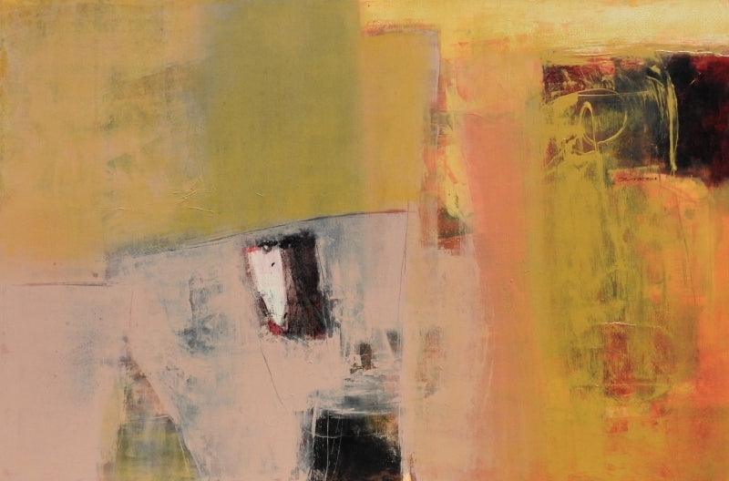 Abstract acrylic painting titled 'Untitled 1', 36x54 inches, by artist Umesh Patil on Canvas