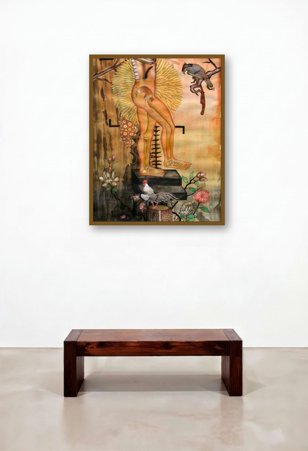 Untitled 1 by artist Haraprasad Tripathy displayed in a Transitional Dining Room