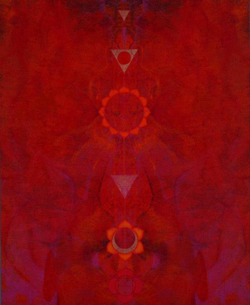 Motivational acrylic painting titled 'Untitled 1', 30x24 inches, by artist Keshav Kasar on Canvas