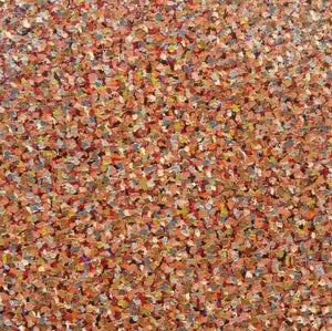 Abstract oil painting titled 'Untitled 1', 18x18 inches, by artist Vinit Kumar on Canvas