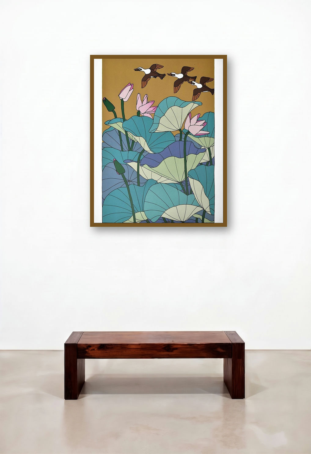Untitled 1 (Lotus Pond and Birds)