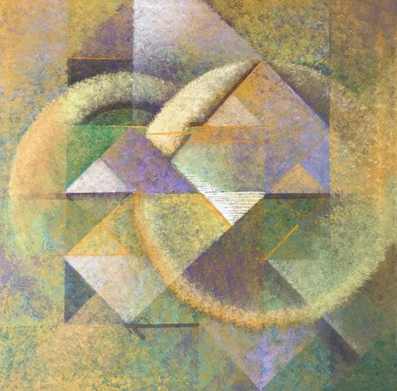 Abstract acrylic painting titled 'Untitled 10', 24x24 inches, by artist Mansi Palshikar on Canvas