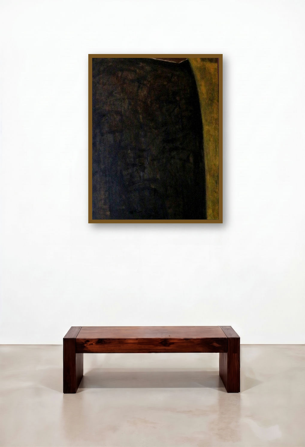 Untitled 10 (The Watchman) by artist Umesh Bhoi displayed in a Scandinavian Family Room