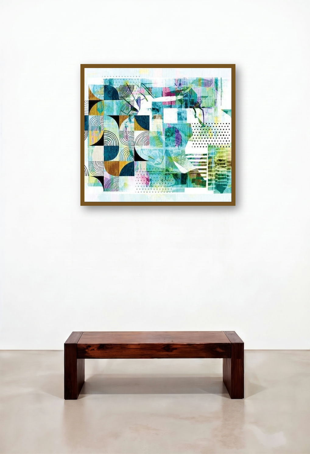Untitled 10 (Urban Rhythm) by artist Sunil Balkawade displayed in a Classic Lounge