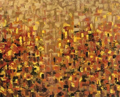 Abstract oil painting titled 'Untitled 10', 24x30 inches, by artist Karishma Wadhwa on Canvas