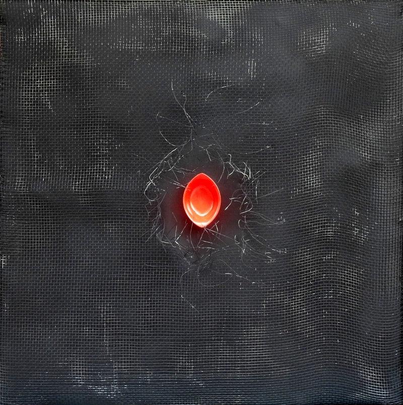 Abstract mixed media painting titled 'Untitled 101', 36x36 inches, by artist Sandesh Khule on Canvas