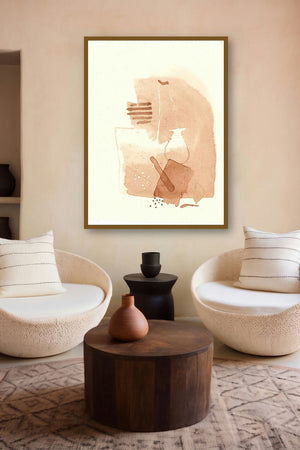 Untitled 102 (Quiet Reflections) by artist Veena Jain displayed in a Museum Style gallery
