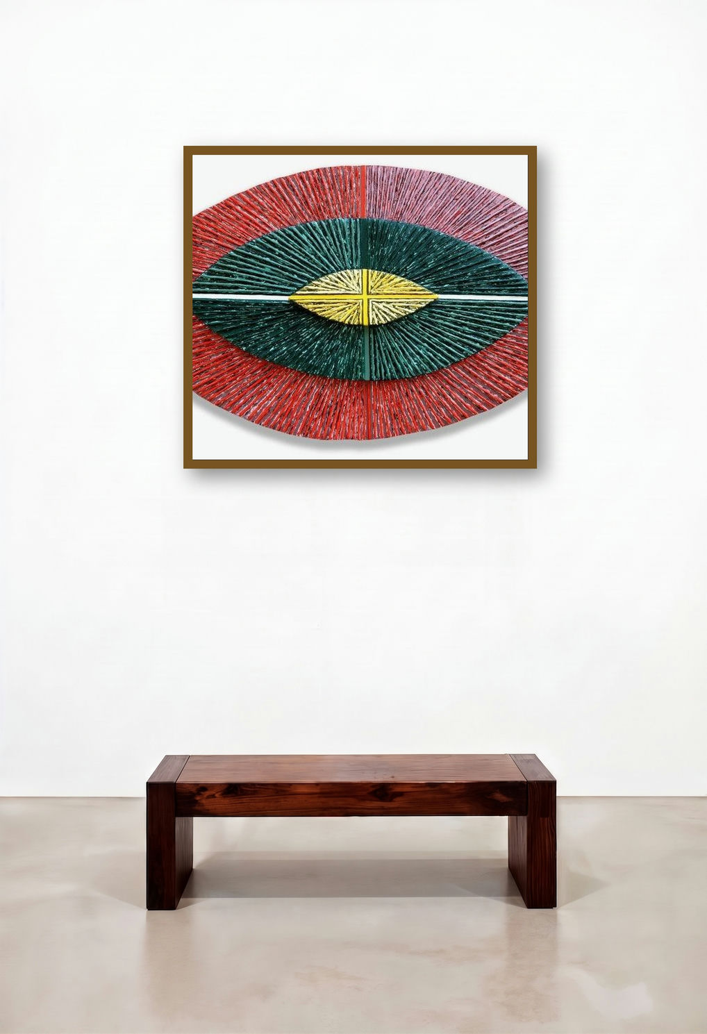 Untitled 103 by artist Sandesh Khule displayed in a Scandinavian Family Room
