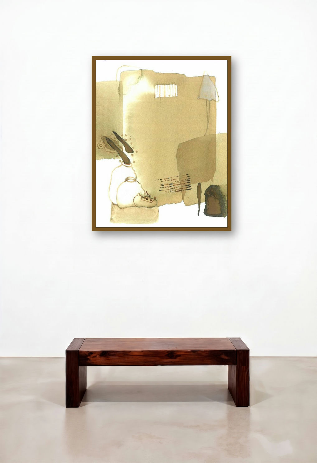 Untitled 107 (Suspended Moments) by artist Veena Jain displayed in a Boutique Hotel Style Hotel Lobby