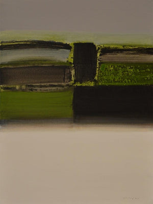 Abstract acrylic painting titled 'Untitled 11', 48x36 inches, by artist Yogesh Patil on Canvas