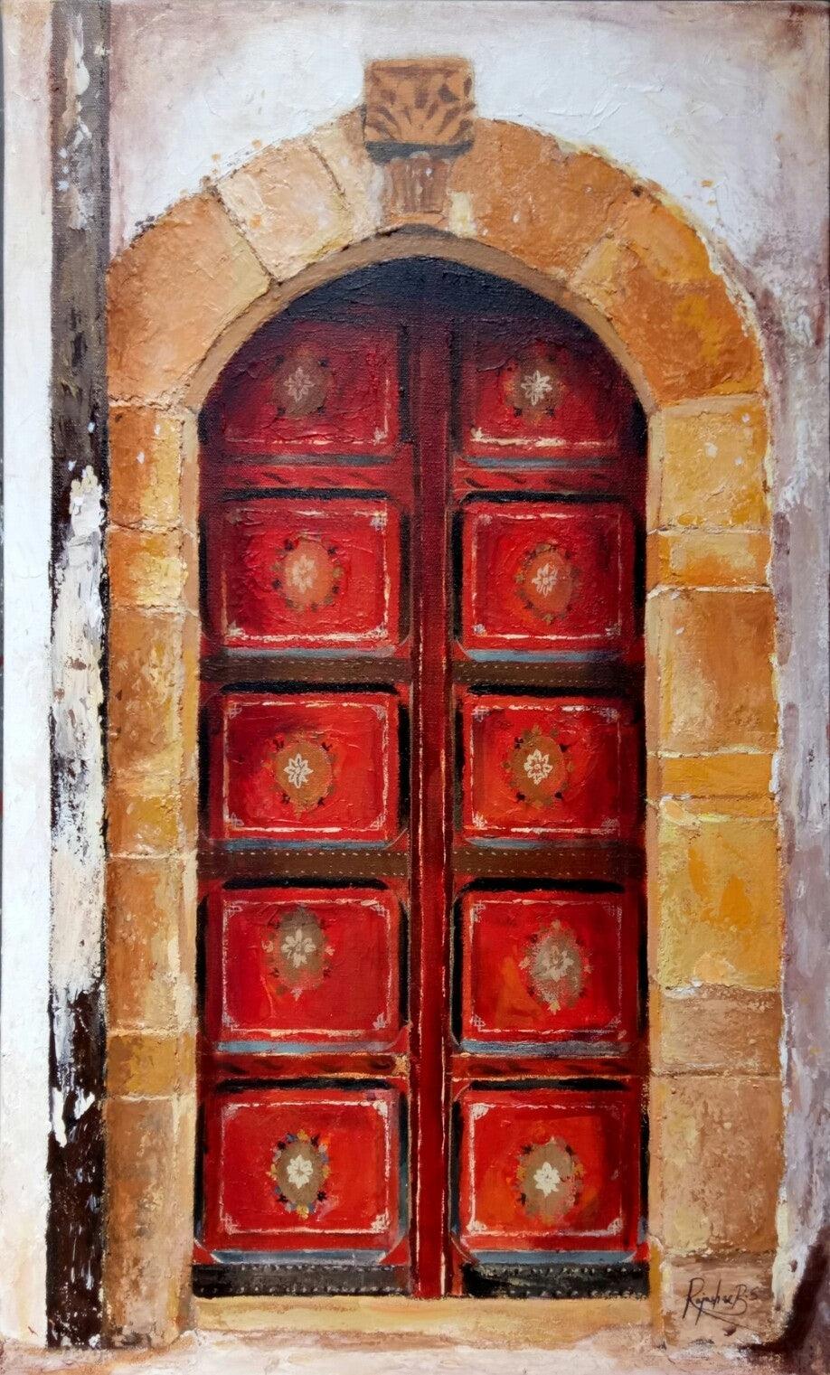 Still-life acrylic painting titled 'Untitled 11', 30x18 inches, by artist Rajashree Sutar on Canvas