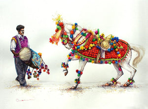 Figurative oil painting titled 'Untitled 11', 24x36 inches, by artist Siva Balan on Canvas