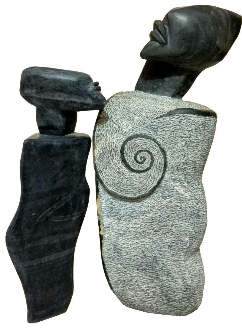 Figurative sculpture titled 'Untitled 11', 36x24x20 inches, by artist Pradeep Jogdand on Black Marble