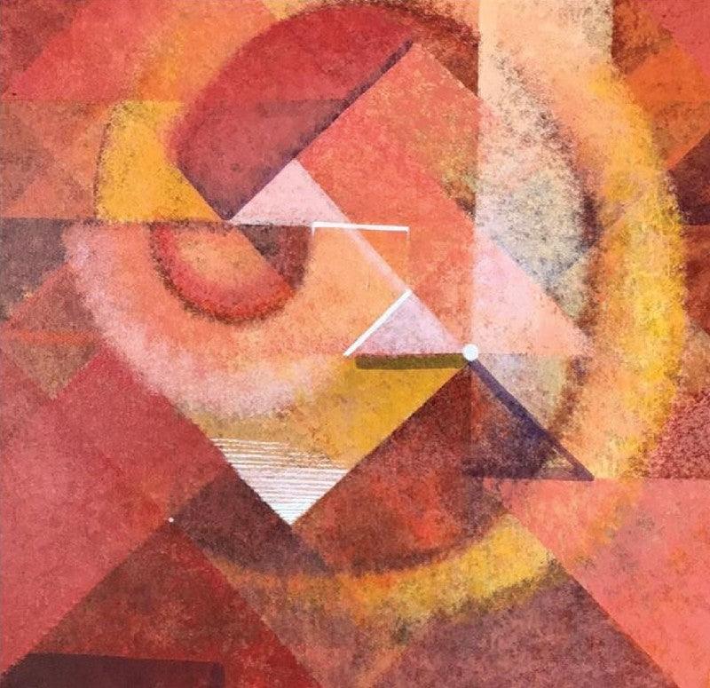 Abstract acrylic painting titled 'Untitled 11', 24x24 inches, by artist Mansi Palshikar on Canvas