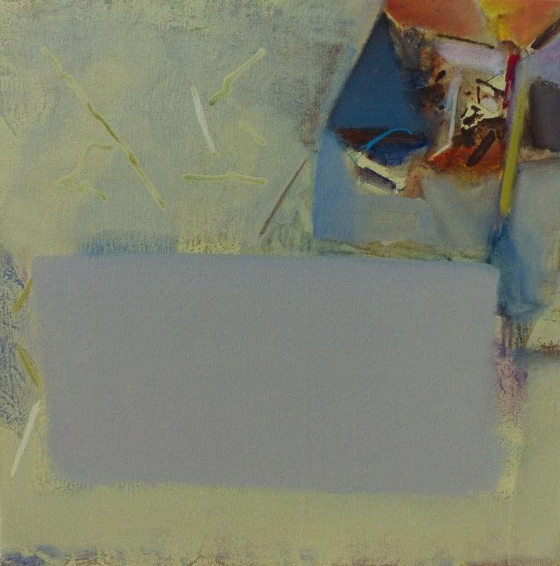 Abstract acrylic painting titled 'Untitled 111', 24x24 inches, by artist Shrikant Kadam on Canvas