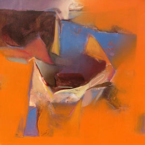 Abstract acrylic painting titled 'Untitled 115', 36x36 inches, by artist Shrikant Kadam on Canvas