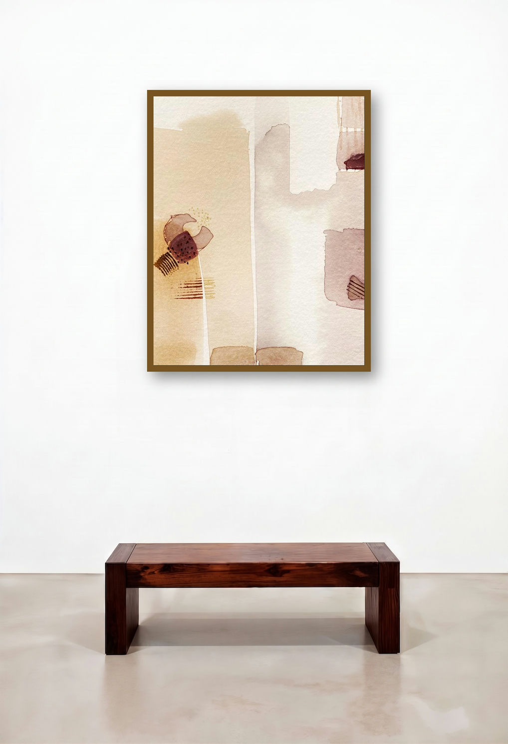 Untitled 117 (Quiet Reflections) by artist Veena Jain displayed in a Industrial Foyer