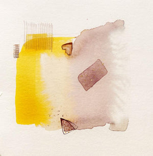 Abstract mixed media painting titled 'Untitled 119', 12x12 inches, by artist Veena Jain on Paper