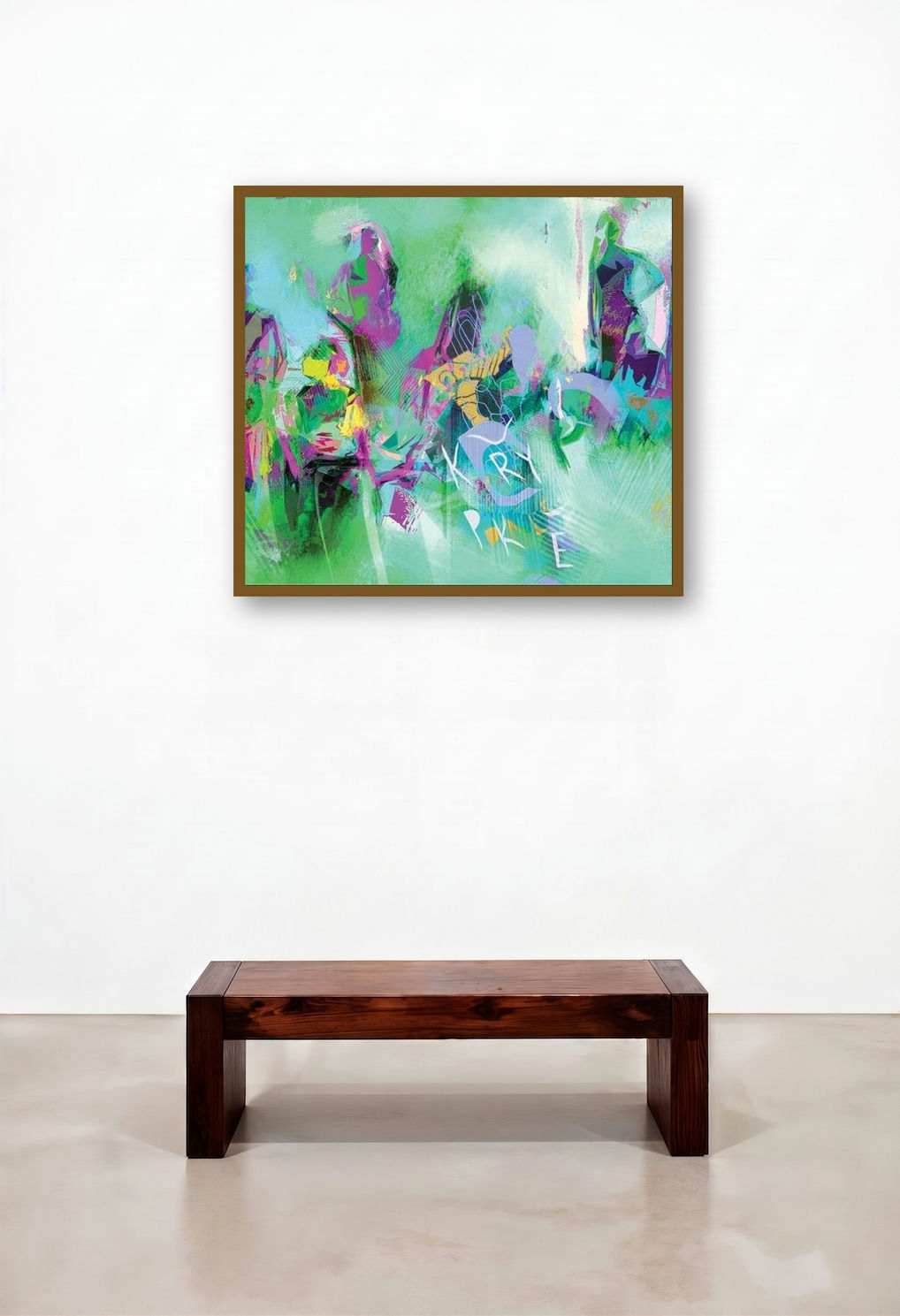 Untitled 12 (Urban Energy) by artist Sunil Balkawade displayed in a Designer Dining Room