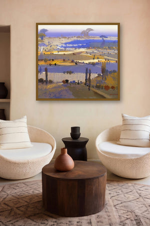 Untitled 12 (Serene Horizon) by artist Hari Dhongade displayed in a Curated gallery